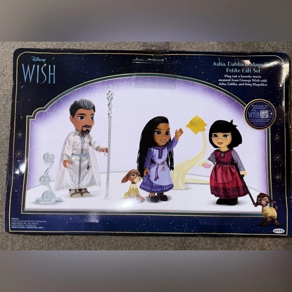 Disney Wish Doll Trio with Purple and Red Outfits